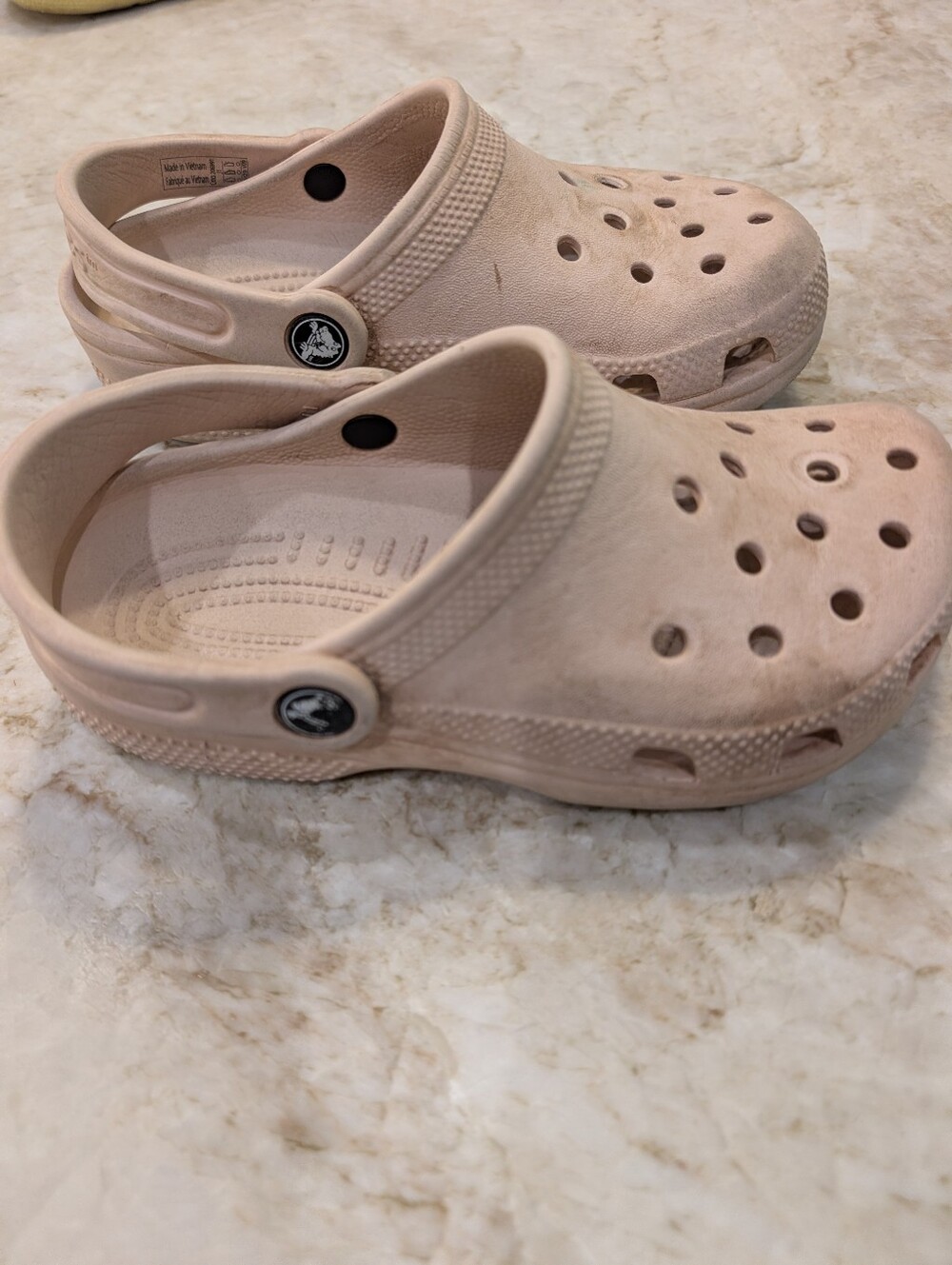 Kids Beige Lightweight Slip-On Clog